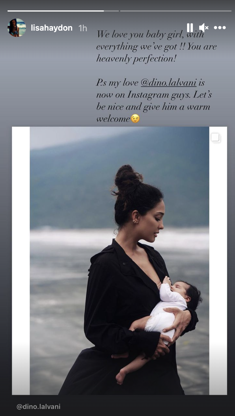 Lisa Haydon Calls Her Newborn Baby Girl Heavenly Perfection As She Shares Her First Pictures Hindi Movie News The News Motion