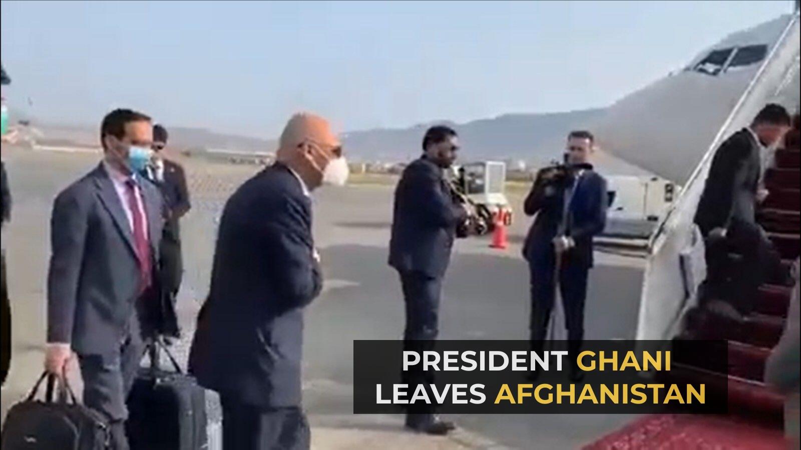 President Ashraf Ghani exits country as Taliban enter Kabul