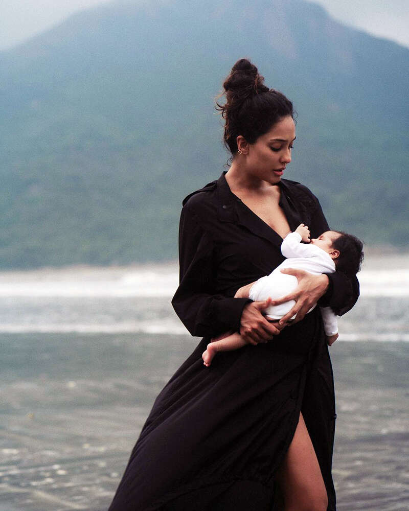 Breastfeeding week: New mommy Lisa Haydon shares adorable pictures with her baby girl