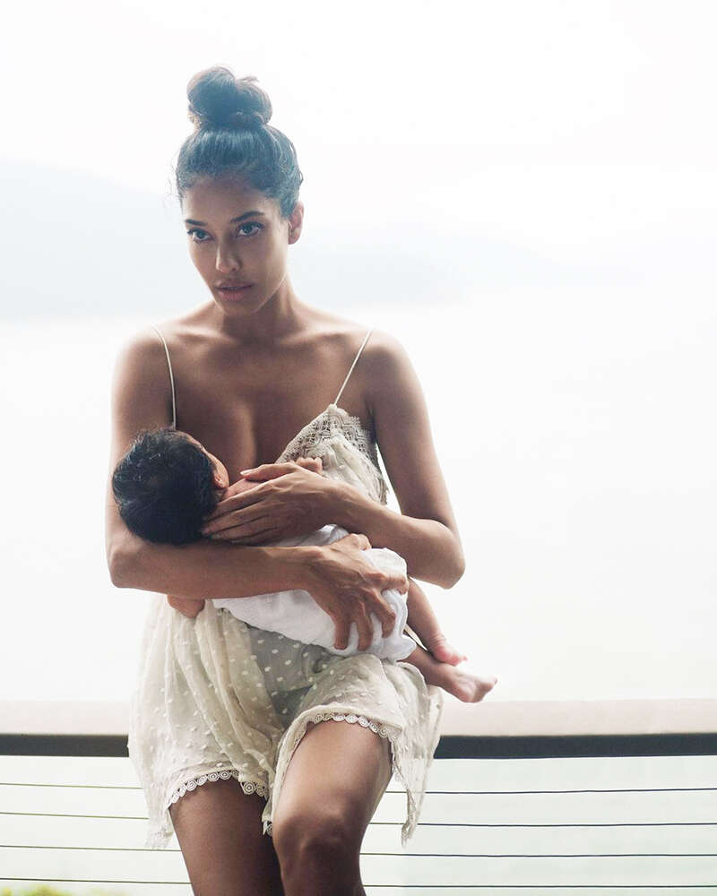 Breastfeeding week: New mommy Lisa Haydon shares adorable pictures with her baby girl