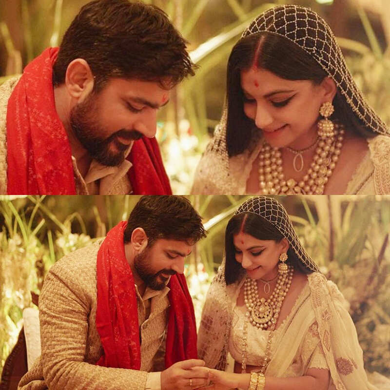 Newly-wed Rhea Kapoor is a happy bride in these new pictures with hubby Karan Boolani