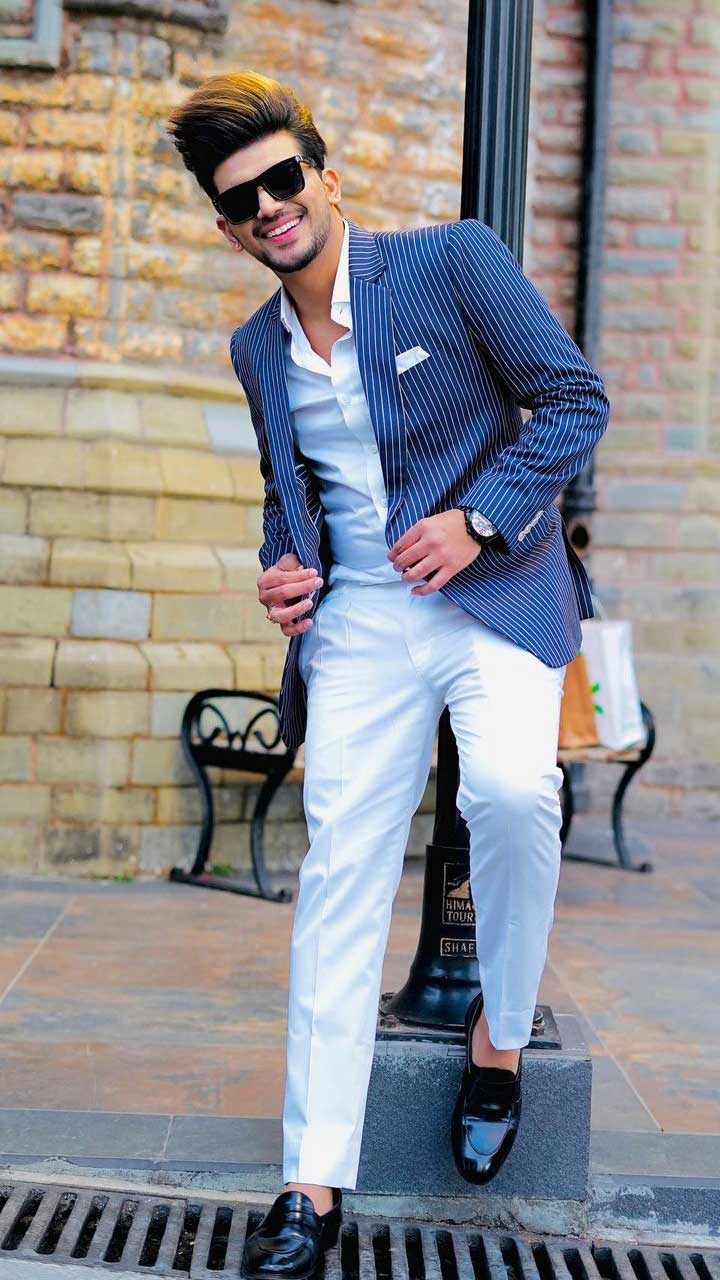 karan aujla grey coat pant