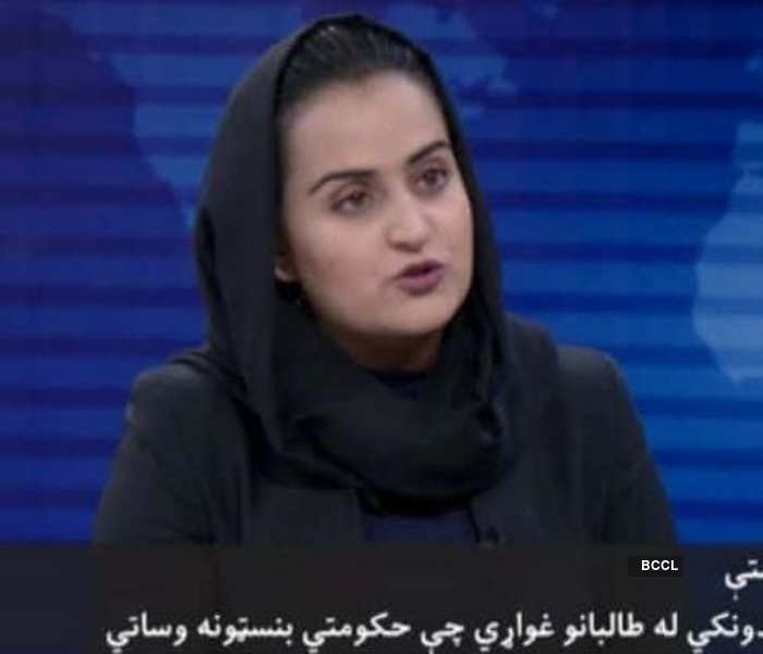 Courageous Afghan female anchor conducts first interview of Taliban leader in TV studio