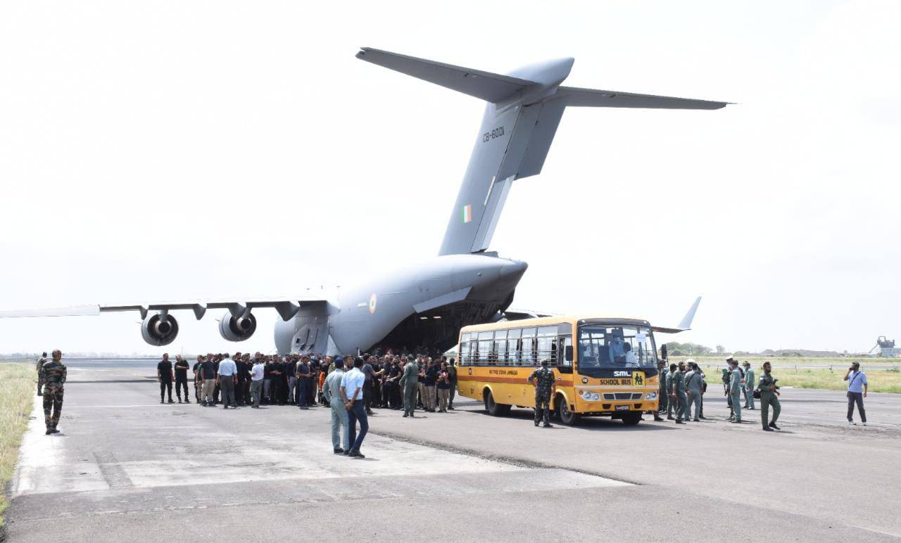 In pics: IAF plane brings 120 Indians back home from Afghanistan