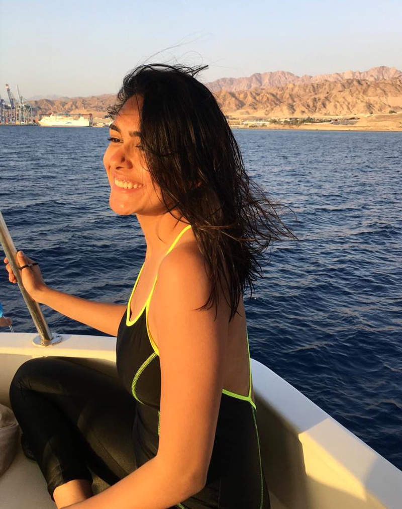 Mrunal Thakur is a sight to behold in a black backless monokini