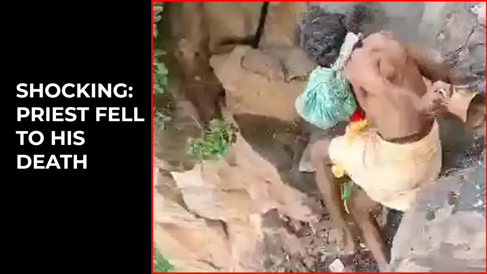 viral video: Viral video: Priest falls off hillock while performing ...