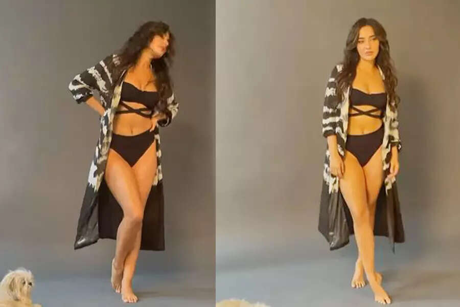 Actress Neha Sharma's bewitching pictures in black cutout bikini will blow your mind