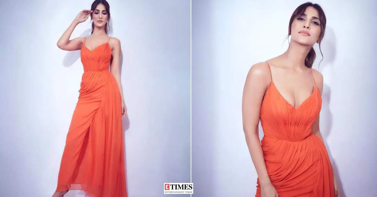 Vaani Kapoor looks radiant in bright tangerine dress, shells out fashion goals in breathtaking pictures