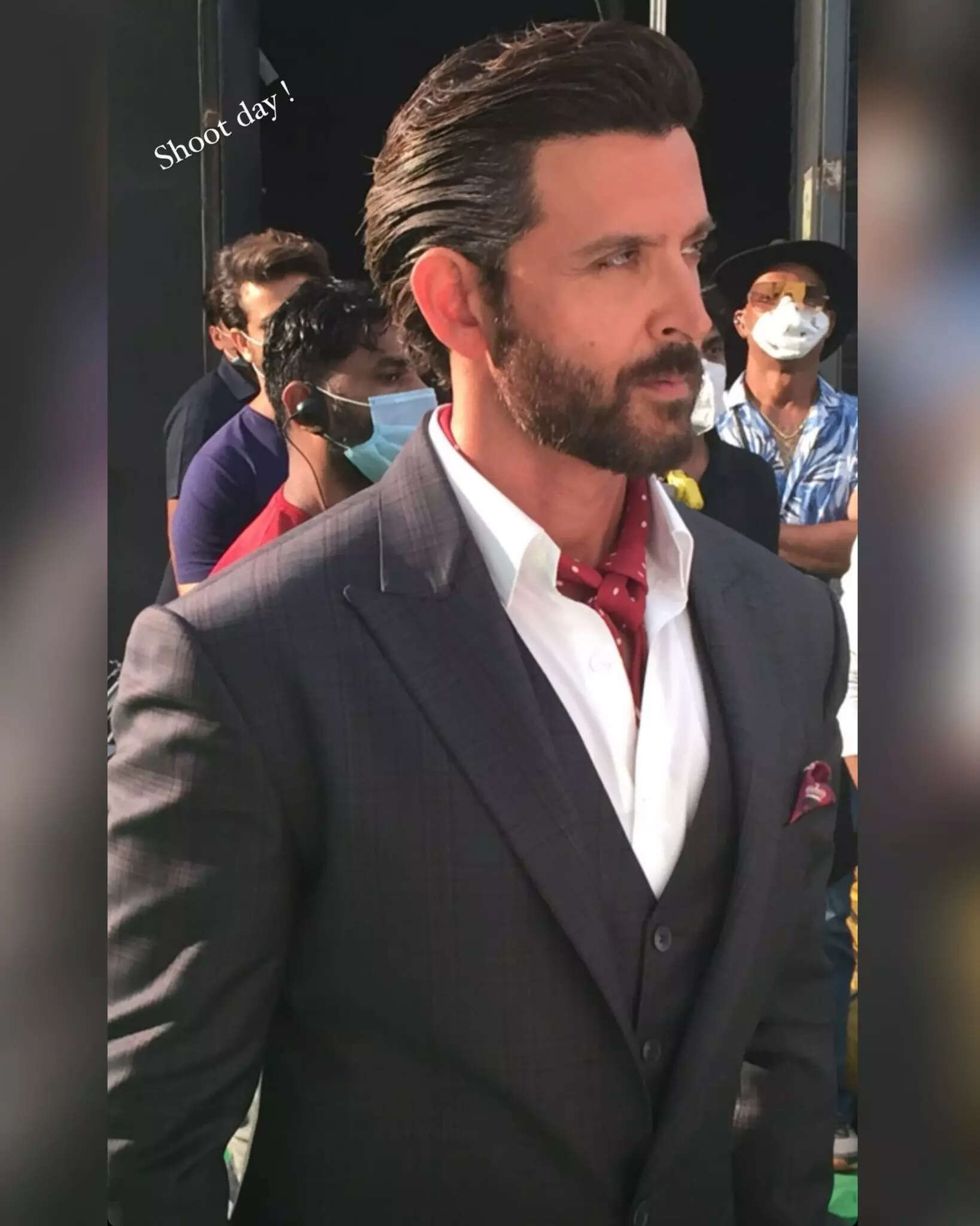 Hrithik Roshan Looks Exceptionally Stylish And Dapper As He Shoots For A Commercial See Pics