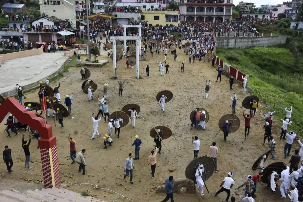 Pics: Uttarakhand's annual 'stone-pelting' ritual