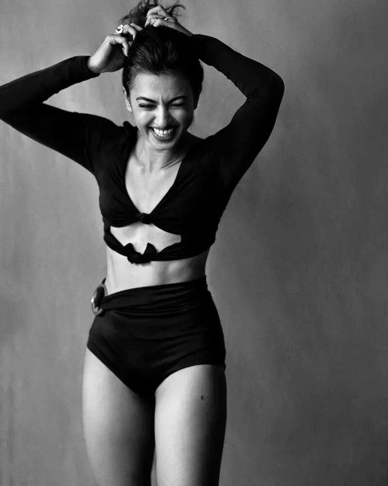 Unaffected by trolls, Radhika Apte oozes oomph with her new photoshoot in monotone bikini with trench coat
