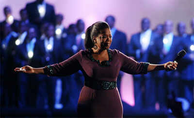 Stars on Oprah's last show