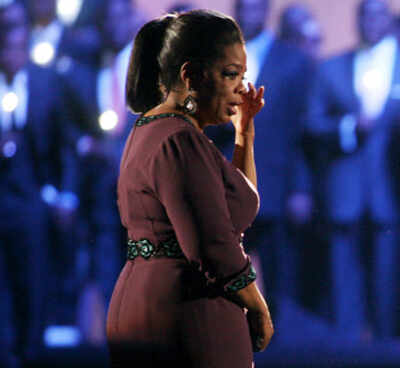 Stars on Oprah's last show