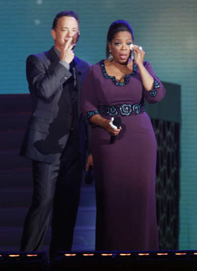 Stars on Oprah's last show