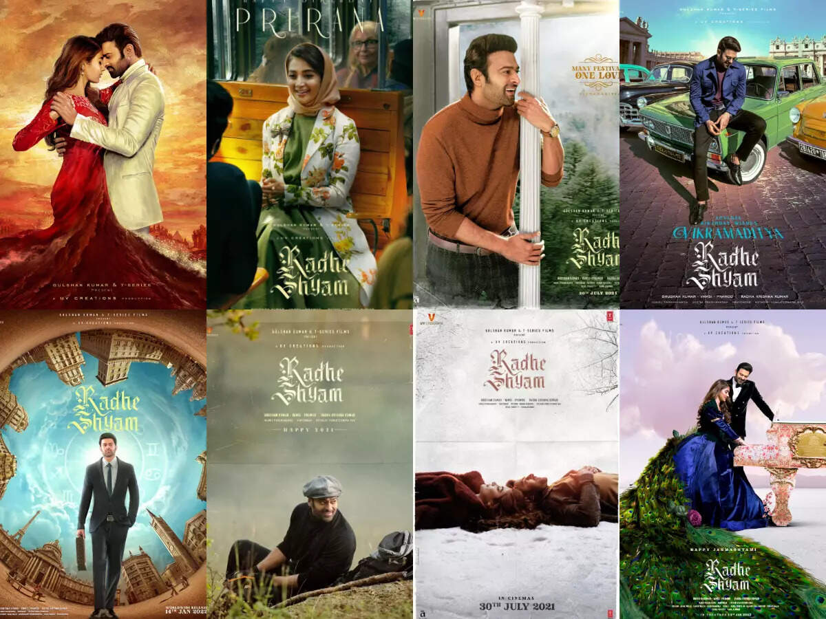 Radhe Shyam Posters: 8 vibrant posters of 'Radhe Shyam' that created quite  a stir on social media