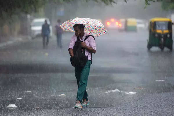 New Delhi: Pictures of waterlogging caused by heavy rain