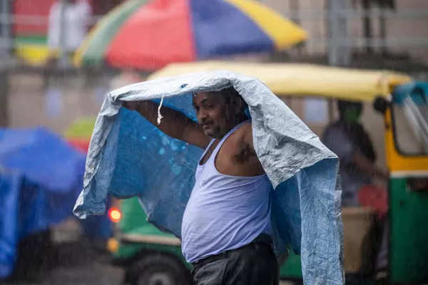 New Delhi: Pictures of waterlogging caused by heavy rain