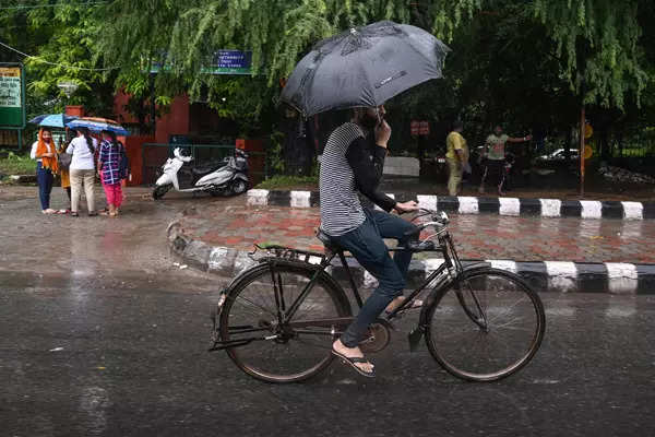 New Delhi: Pictures of waterlogging caused by heavy rain