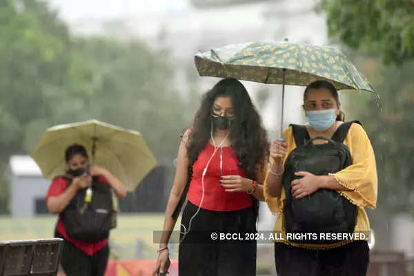 New Delhi: Pictures of waterlogging caused by heavy rain