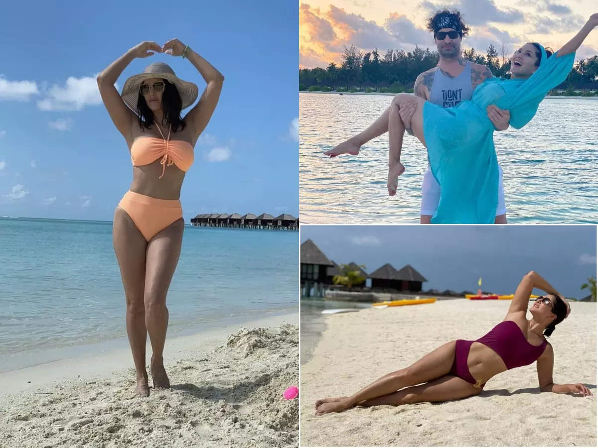 Sunny Leone and husband Daniel Webers beach getaway pics will drive away your Monday blues The Times of India pic pic