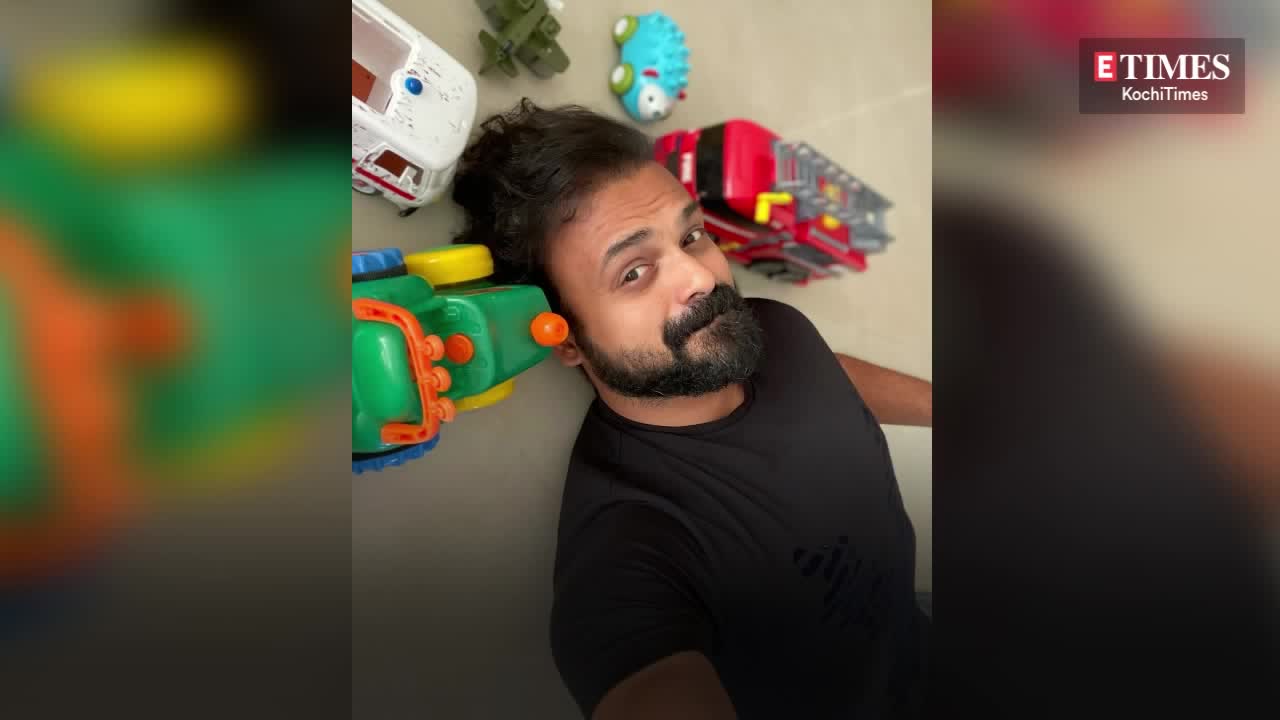 Kunchacko Boban's Fun Time With Little Prankster