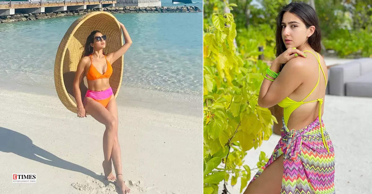 Sara Ali Khan’s beach pictures in pop coloured bikinis will make you crave for a vacation!