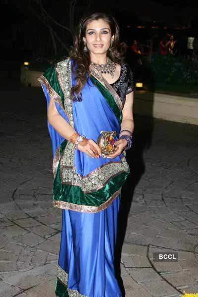 Raveena in traditional look