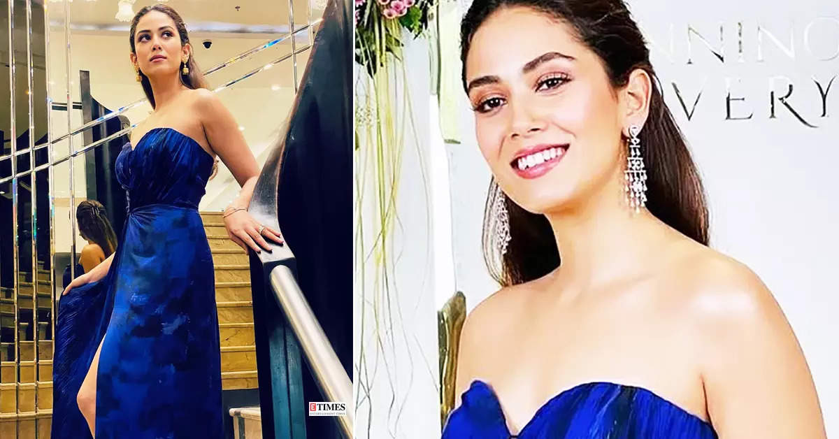 Mira Rajput stuns in a thigh-high strapless dress, glamorous pictures go viral
