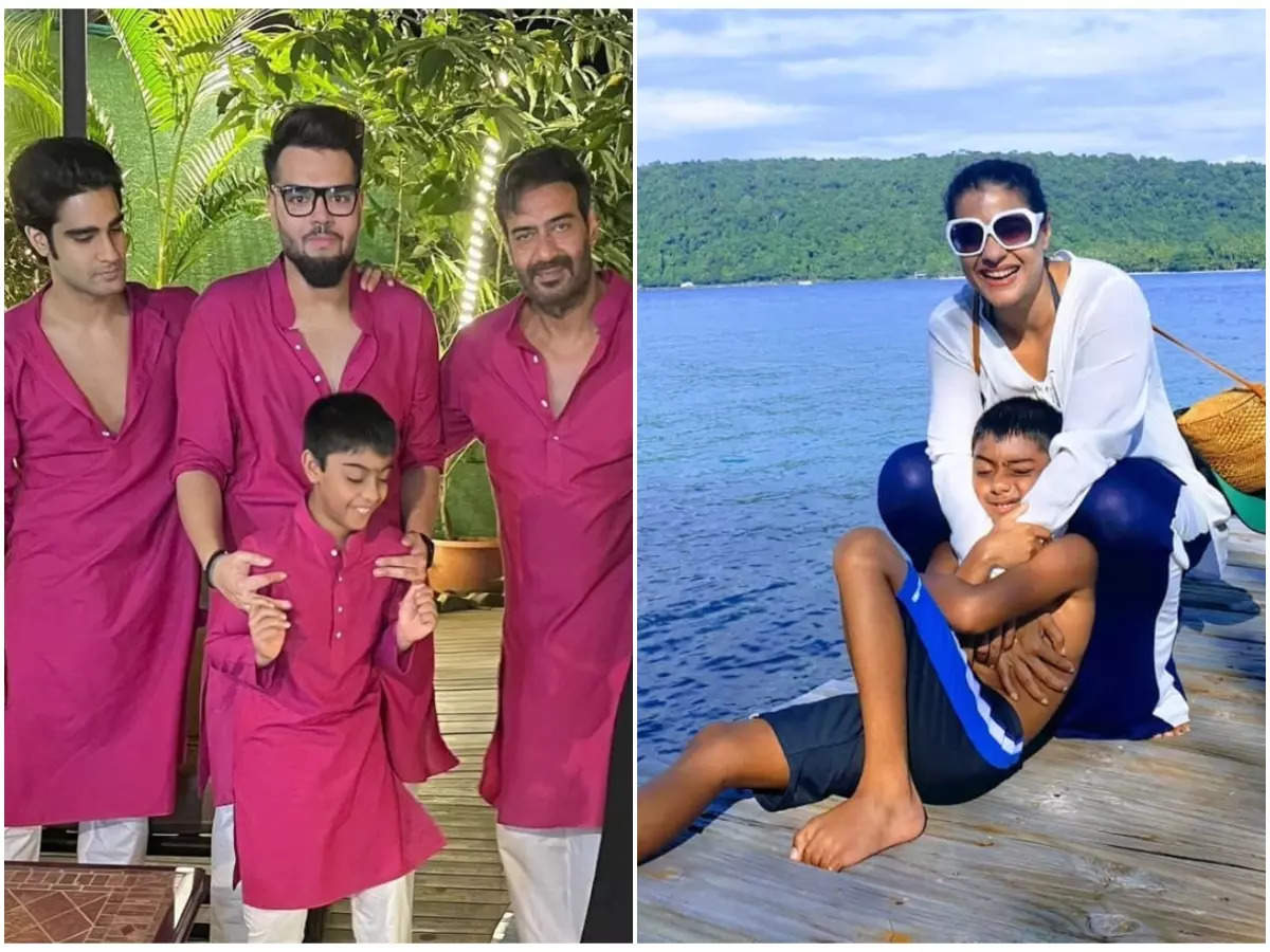 Ajay Devgn And Kajol S Son Yug These Pictures Of Ajay Devgn And Kajol