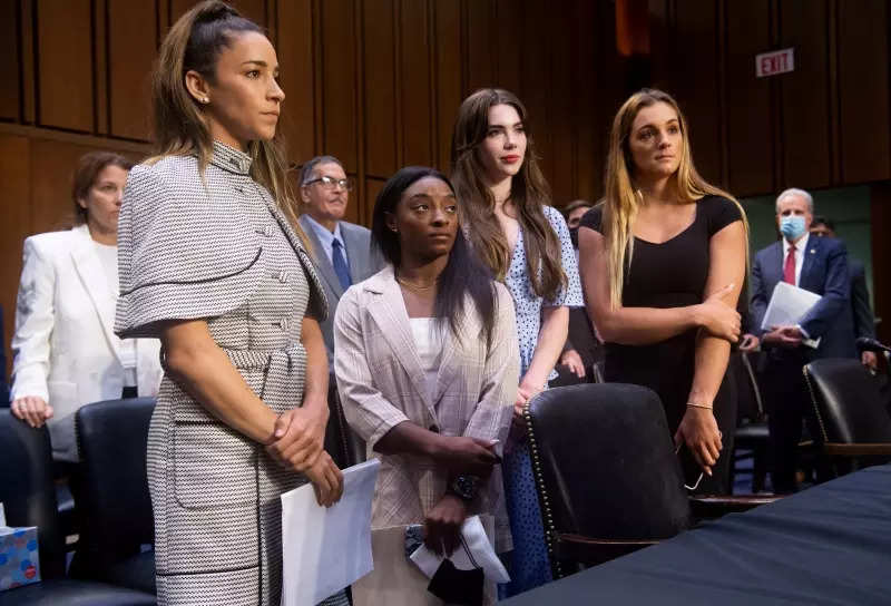 Simone Biles fights back tears as she testifies at Senate hearing on Larry Nassar abuse