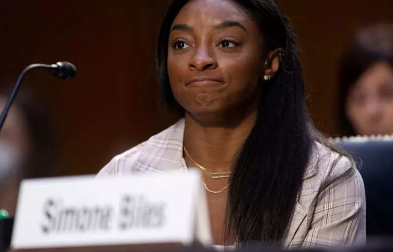 Simone Biles fights back tears as she testifies at Senate hearing on Larry Nassar abuse