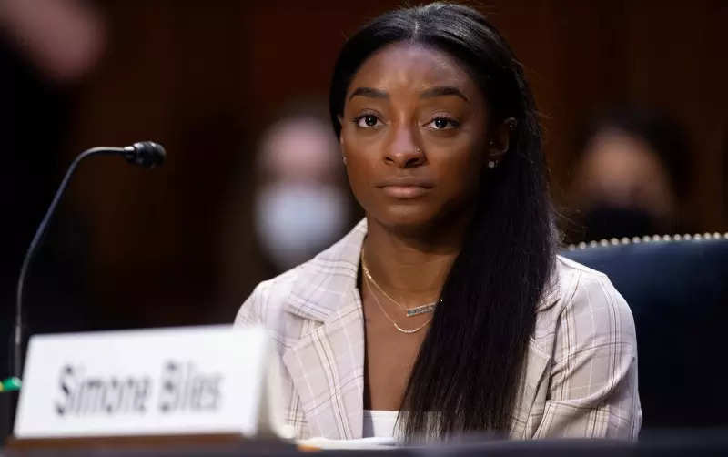 Simone Biles fights back tears as she testifies at Senate hearing on Larry Nassar abuse