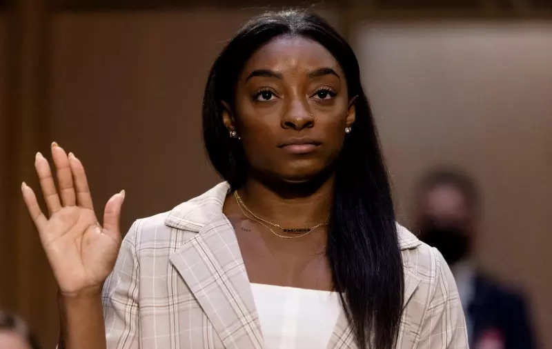 Simone Biles fights back tears as she testifies at Senate hearing on Larry Nassar abuse