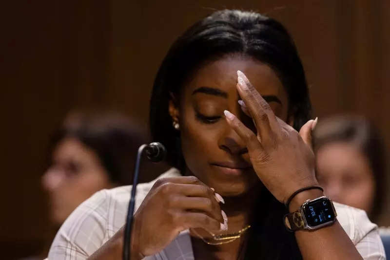 Simone Biles fights back tears as she testifies at Senate hearing on Larry Nassar abuse