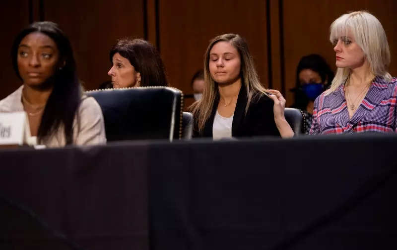 Simone Biles fights back tears as she testifies at Senate hearing on Larry Nassar abuse