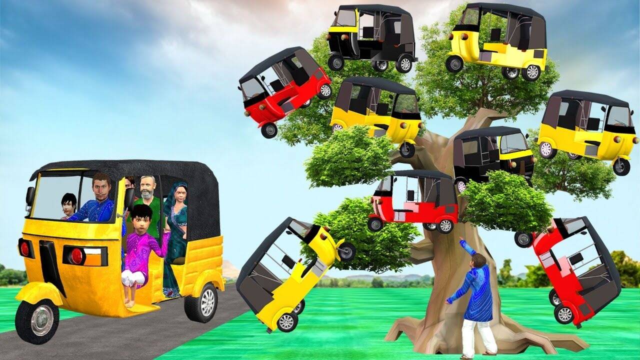 Popular Children Hindi Nursery Story 'Magical Tree Mini Auto Rickshaw ...