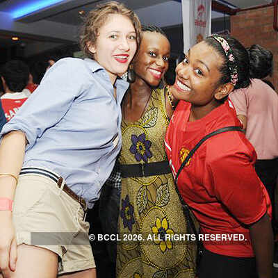 Party at 'Man U' Cafe 