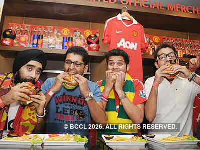 Party at 'Man U' Cafe 