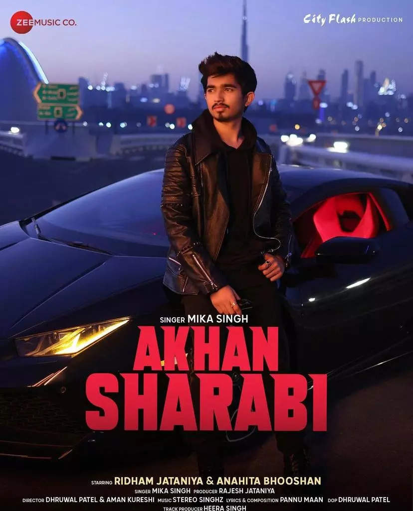 Pictures from Mika Singh's new song ‘Akhan Sharabi’ featuring actor Ridham Jataniya