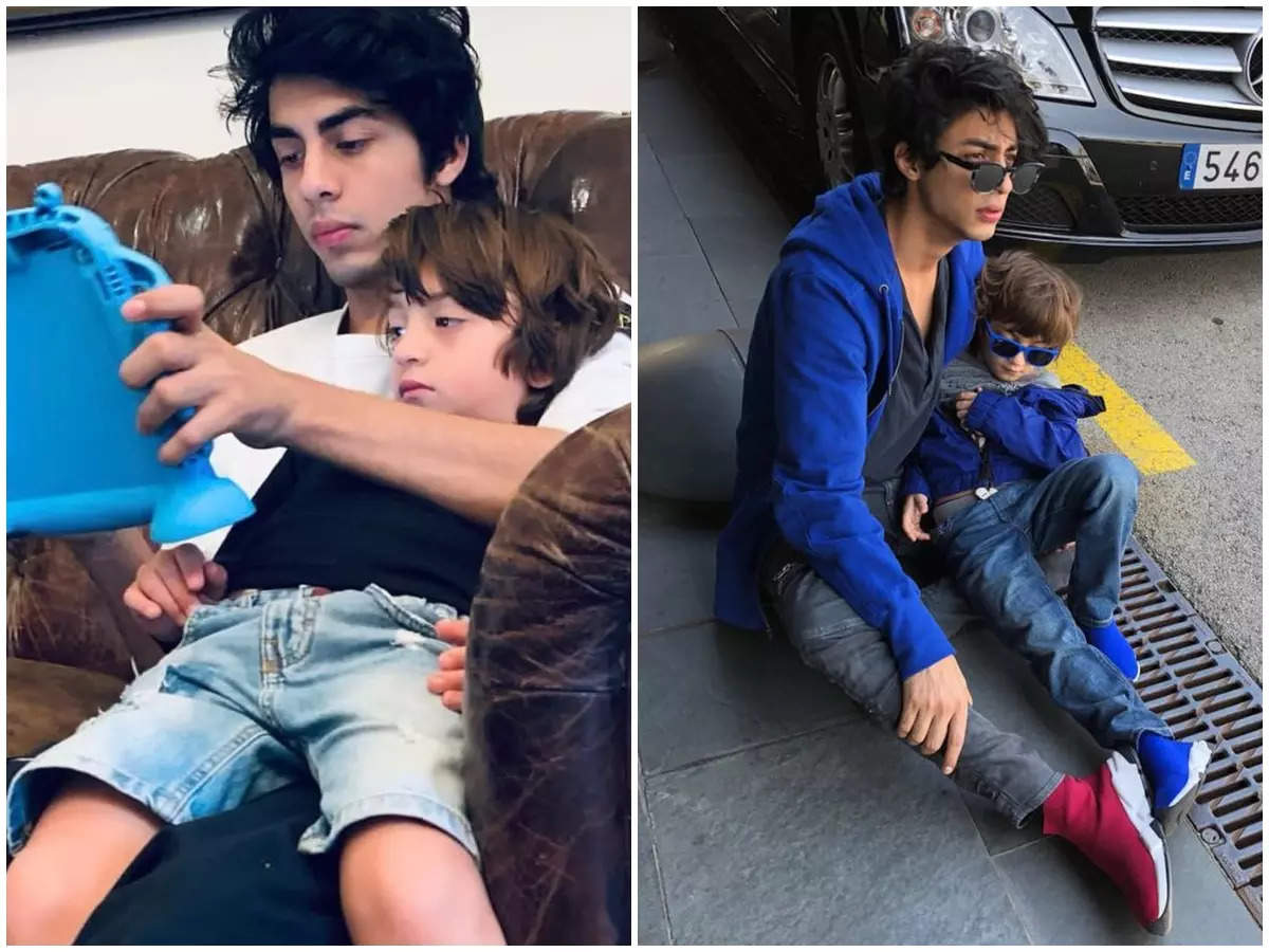 Shah Rukh Khan's Sons Aryan Khan And Abram: These adorable moments of Aryan  Khan and AbRam prove that they are absolute goals