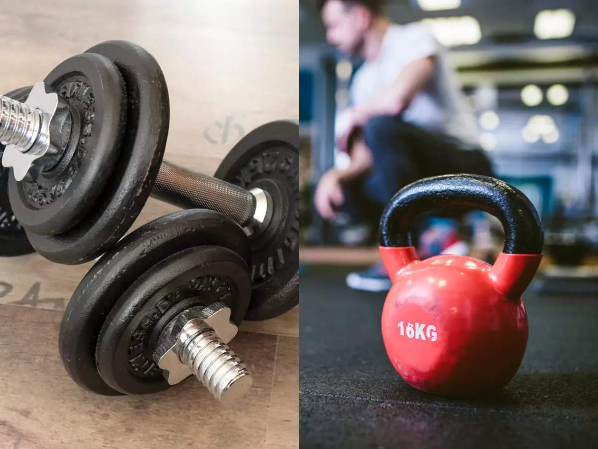 Dumbbells Vs Kettlebells: Which is the right tool to build muscle? | The Times of India