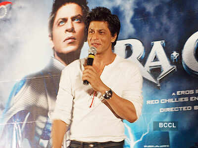 SRK promotes 'Ra.One' in Gurgaon