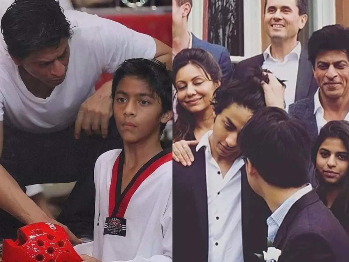 Amid Aryan Khan's arrest, these pictures of him with father Shah Rukh Khan go viral on the internet - Times of India