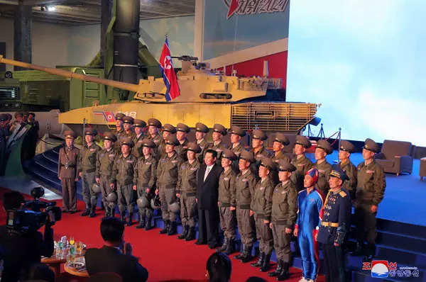 North Korea shows military might at exhibition