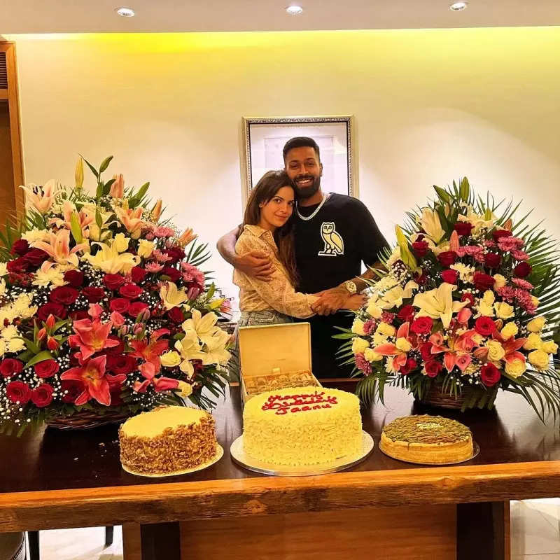 Hardik Pandya's Birthday Celebration Photos With Wife Natasa Stankovic ...