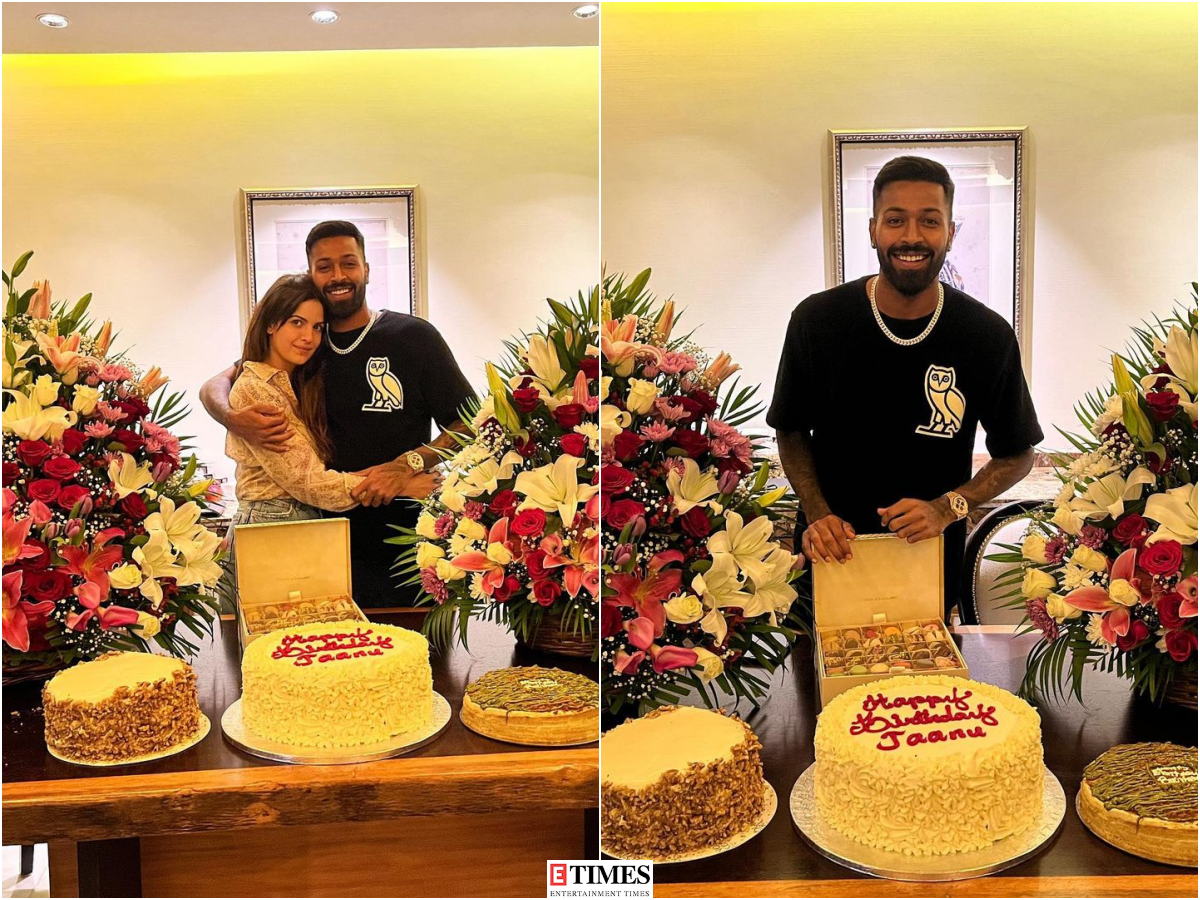 Hardik Pandyas birthday celebration photos with wife Natasa Stankovic and  son Agastya are all things adorable!