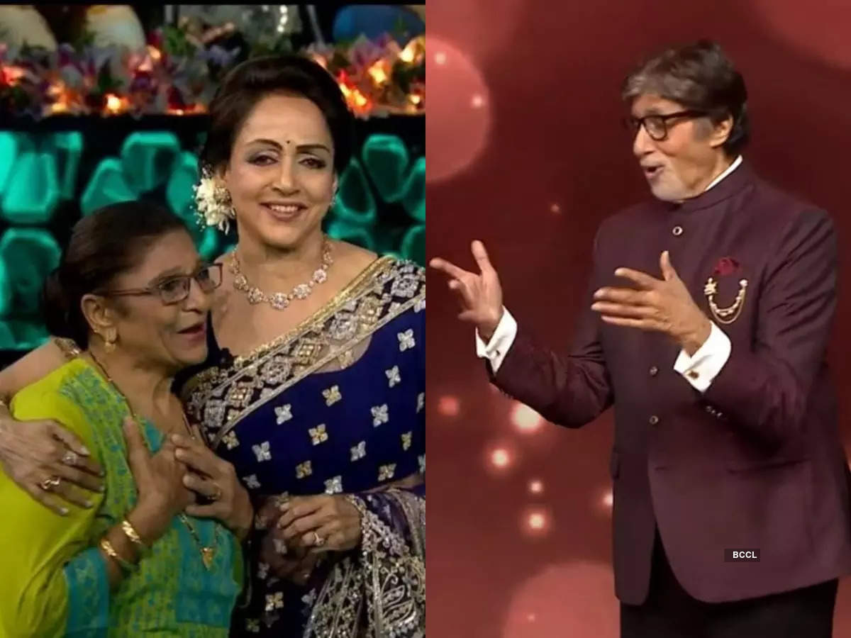 Kaun Banega Crorepati 13: From Big B and Hema Malini's 'Dilbar' moment to  Dharmendra joining via video call, moments that won hearts at the Sholay  reunion | The Times of India