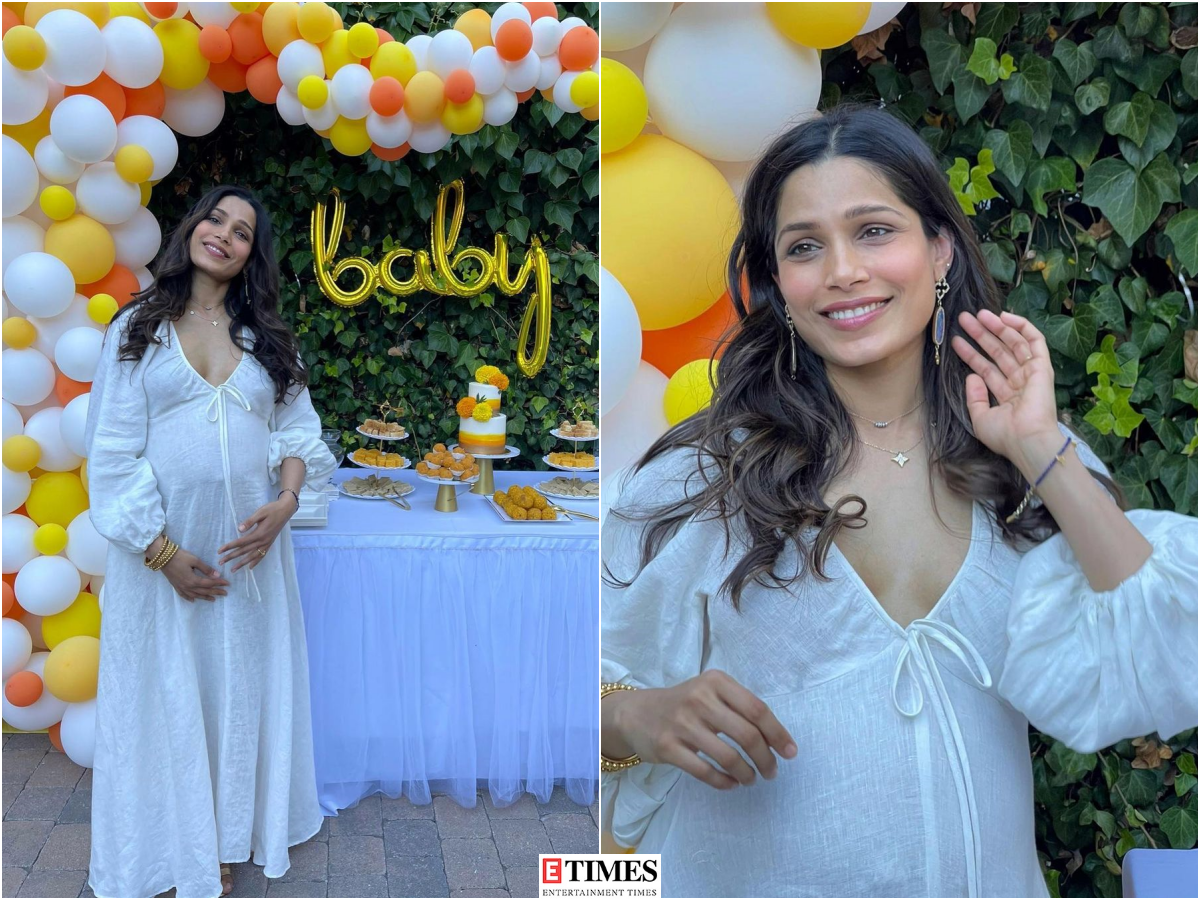 Freida Pinto's pregnancy glow from her 'sweet' baby shower is unmissable! Pictures will leave you mesmerised