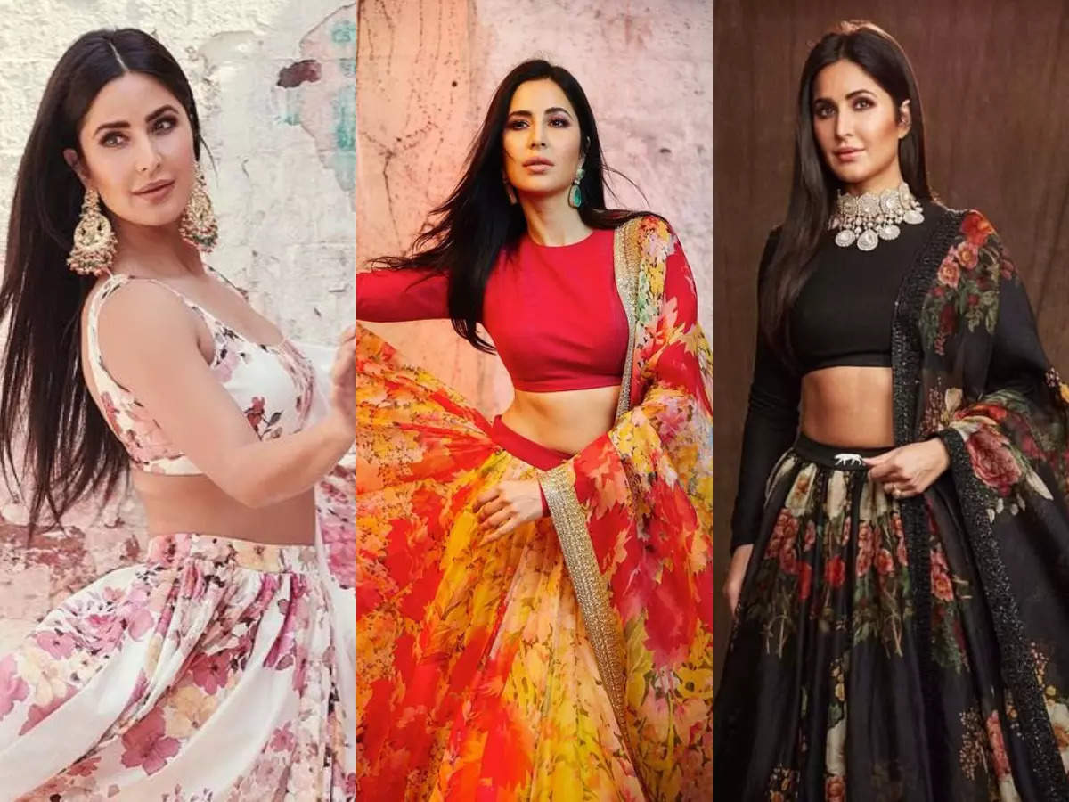Katrina Kaif is in love with floral lehengas | The Times of India