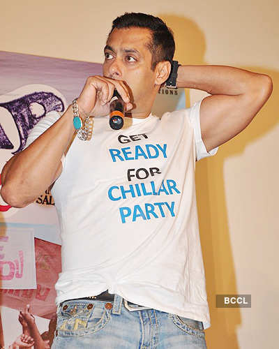 Salman @ 'Chillar Party' press meet